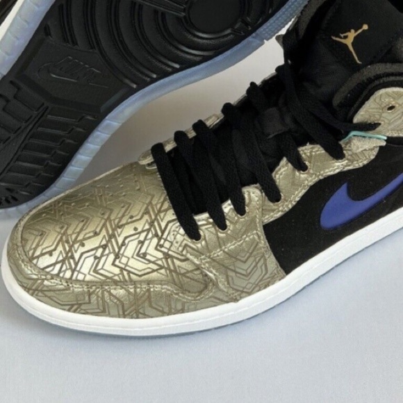 Jordan 1 High Zoom Air CMFT Gold Laser Men’s size 13 - Picture 9 of 13